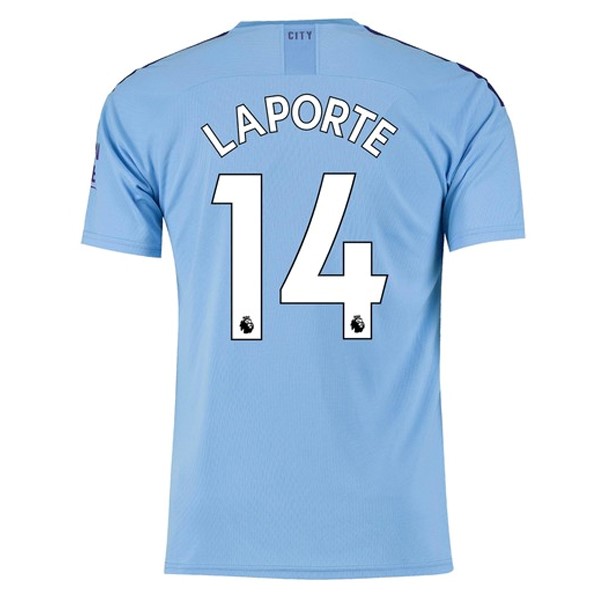Camiseta Manchester City NO.14 Laporte 1ª Kit 2019 2020 Azul